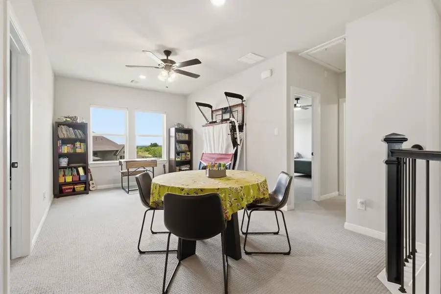 This Room Provides Living Space For The Family Members Living In The Three Upstairs Bedrooms.