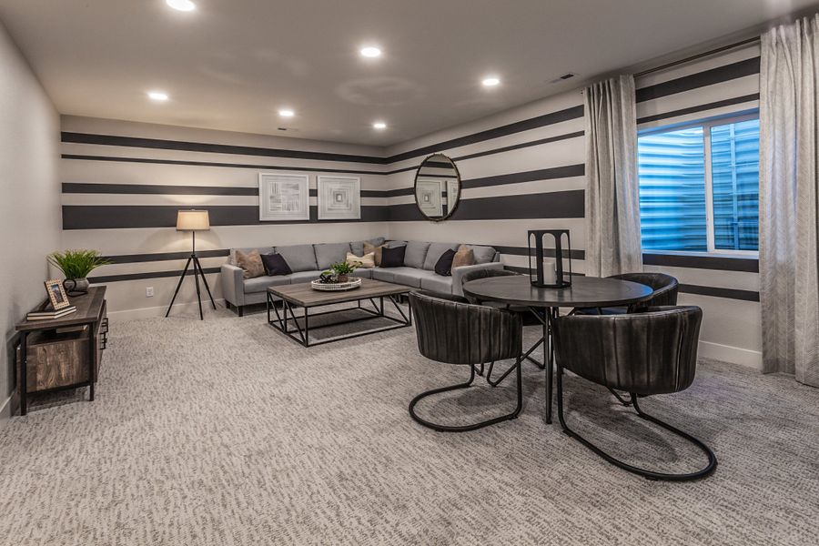 Representative furnished interior of a home built from the Christie by Hartford Homes in Trailside, Timnath (Image 54).