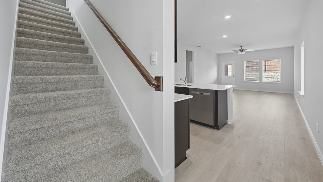 Representative unfurnished interior of a home built from the Haven by D.R. Horton in Silverado, Aubrey (Image 10). Representative unfurnished interior of a home built from the Haven by D.R. Horton in Silverado, Aubrey (Image 10).
