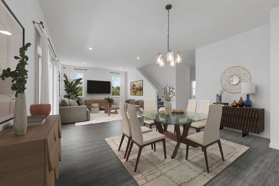 Family Room and Dining Area