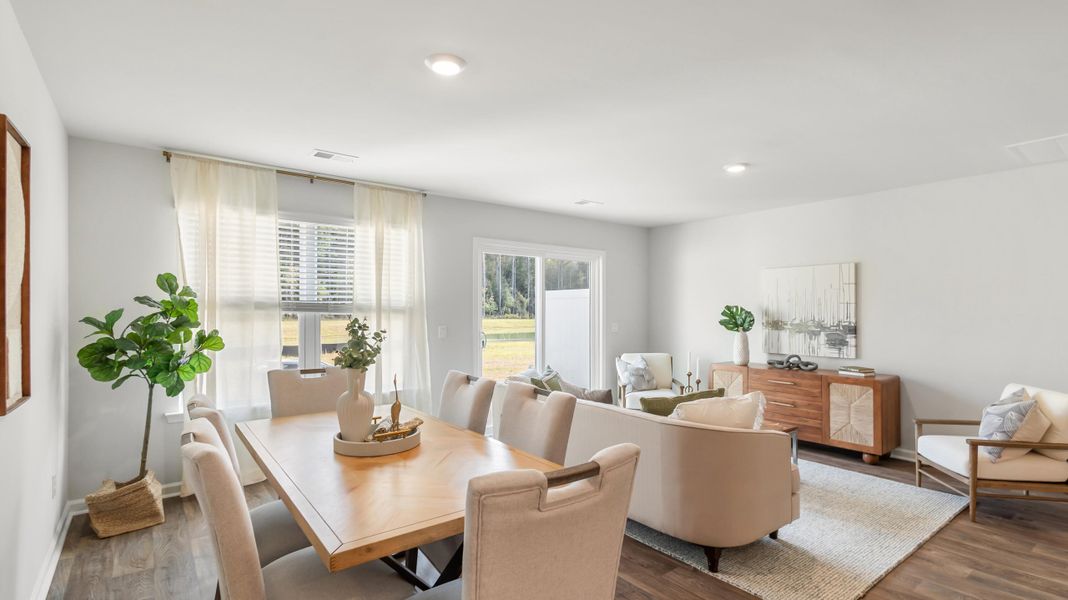 Furnished interior view inside a new home in Carolina Groves Townhomes, Moncks Corner (Image 9).