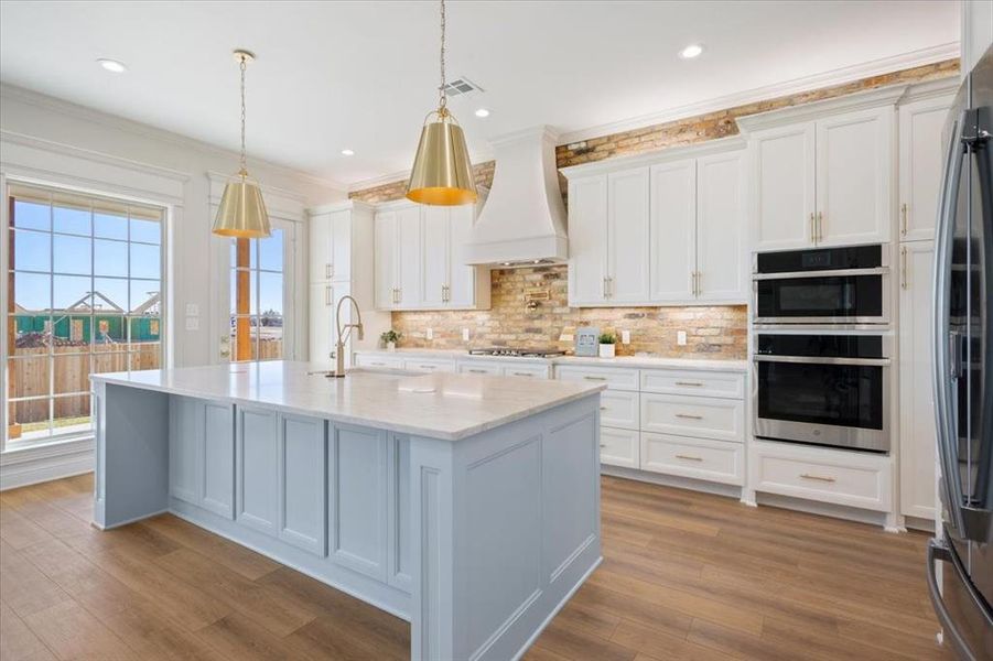 Island has room for stools plus seasonal storage below Island has room for stools plus seasonal storage below