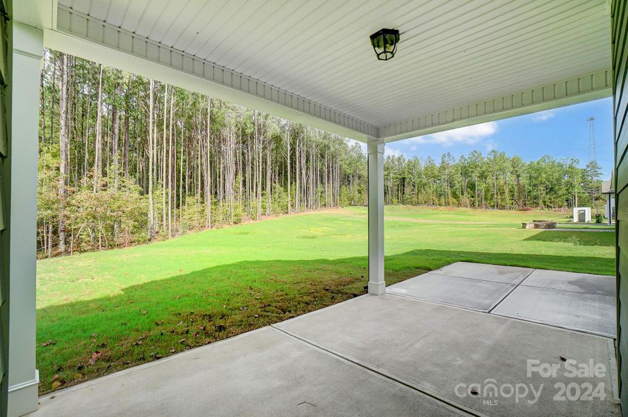 Covered Rear Porch