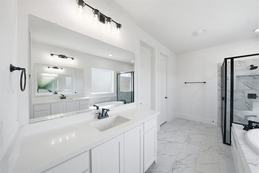 Furnished interior view inside a new home in Brookhollow West, Prosper (Image 11).