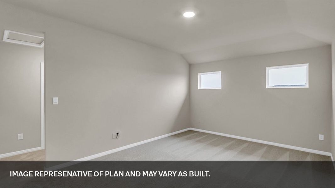 Spacious, unfurnished interior of a new home in Trails at Wildhorse, Austin (Image 25).