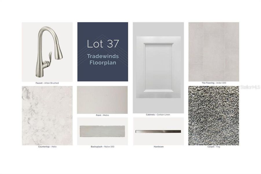 Sample of building materials used in homes in Wolf Lake Ranch, Apopka (Image 4).