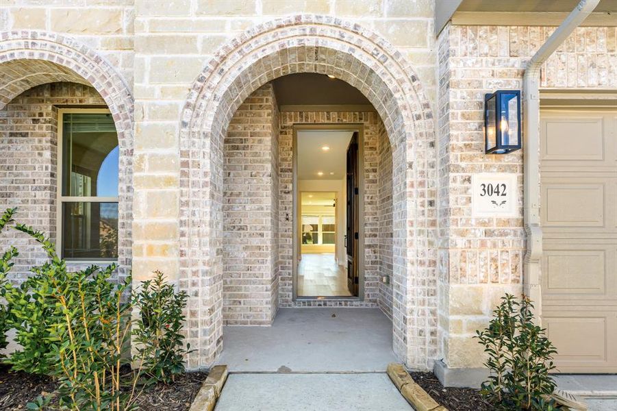 Exterior details and patio area of a home in Waterscape, Royse City (Image 3).