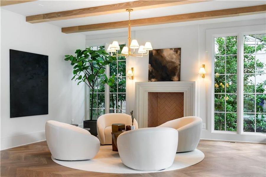 Furnished interior view inside a new home in , Atlanta (Image 15).