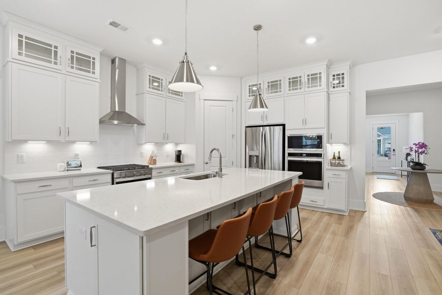 Furnished interior view inside a new home in Summerwind Crossing at Lakes of Cane Bay, Summerville (Image 15).