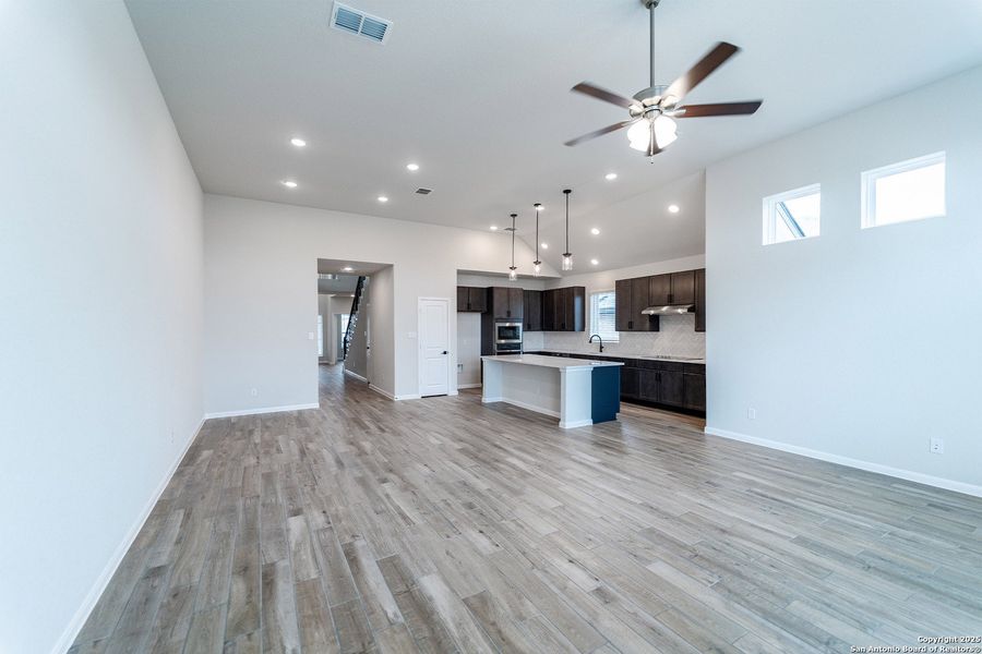 Spacious, unfurnished interior of a new home in The Woodlands at Medina Hills, Mico (Image 15).