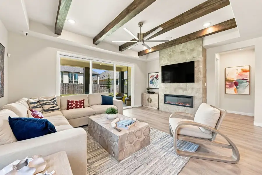 Furnished interior view inside a new home in Veranda Signature, San Antonio (Image 30). Furnished interior view inside a new home in Veranda Signature, San Antonio (Image 30).