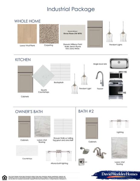 Sample of building materials used in homes in Central Living at Craig, Charlotte (Image 8).