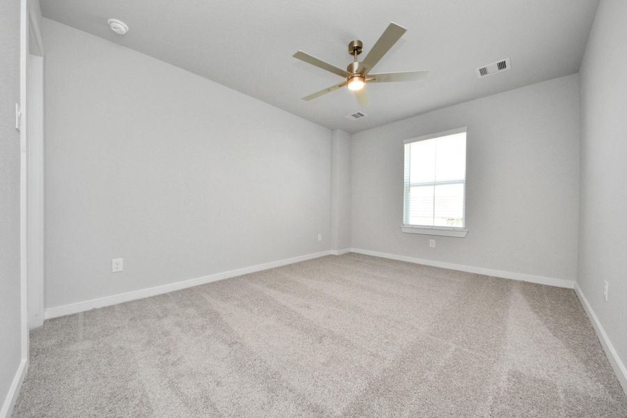 Generously sized secondary bedrooms featuring spacious closets, soft and inviting carpeting underfoot, large windows allowing plenty of natural light, and the added touch of privacy blinds for your personal retreat. Generously sized secondary bedrooms featuring spacious closets, soft and inviting carpeting underfoot, large windows allowing plenty of natural light, and the added touch of privacy blinds for your personal retreat.