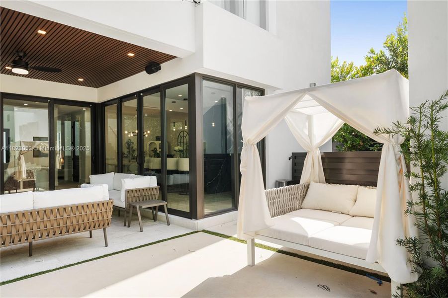 Furnished interior view inside a new home in , Miami (Image 11).