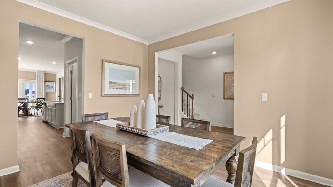 Representative furnished interior of a home built from the Holbrook by D.R. Horton in Independence, Loganville (Image 5).