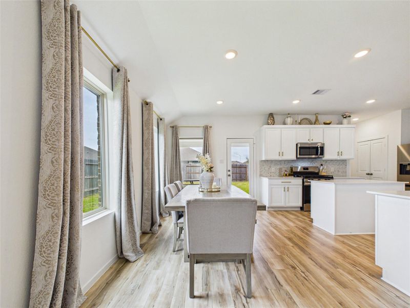 Furnished interior view inside a new home in Sterling Point at Baytown Crossings: Wildflower II Collection, Baytown (Image 40). Furnished interior view inside a new home in Sterling Point at Baytown Crossings: Wildflower II Collection, Baytown (Image 40).