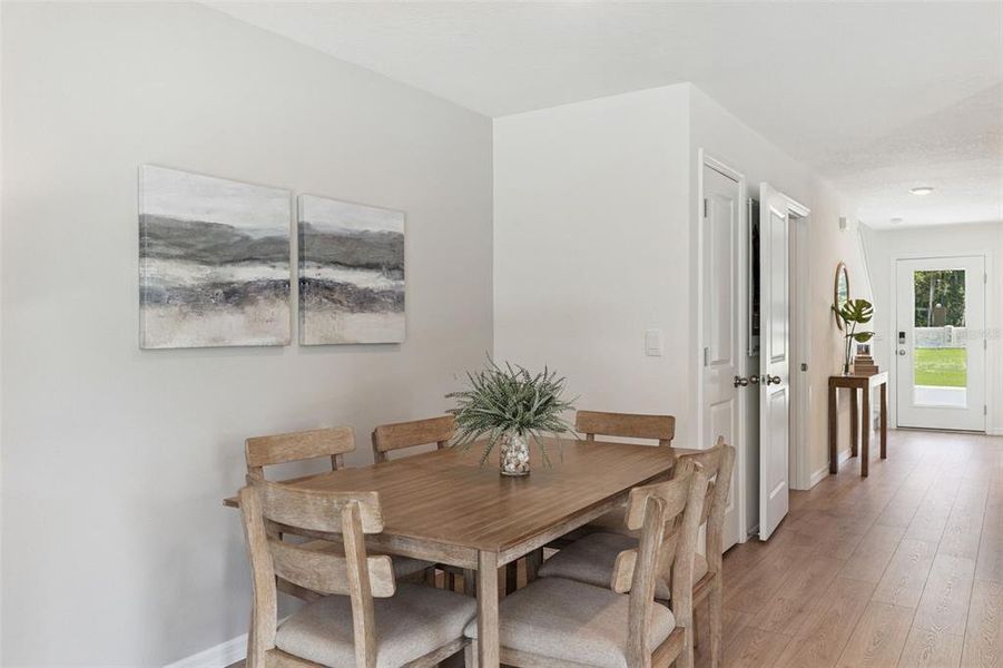 Furnished interior view inside a new home in Evergreen Park, Kissimmee (Image 8). Furnished interior view inside a new home in Evergreen Park, Kissimmee (Image 8).