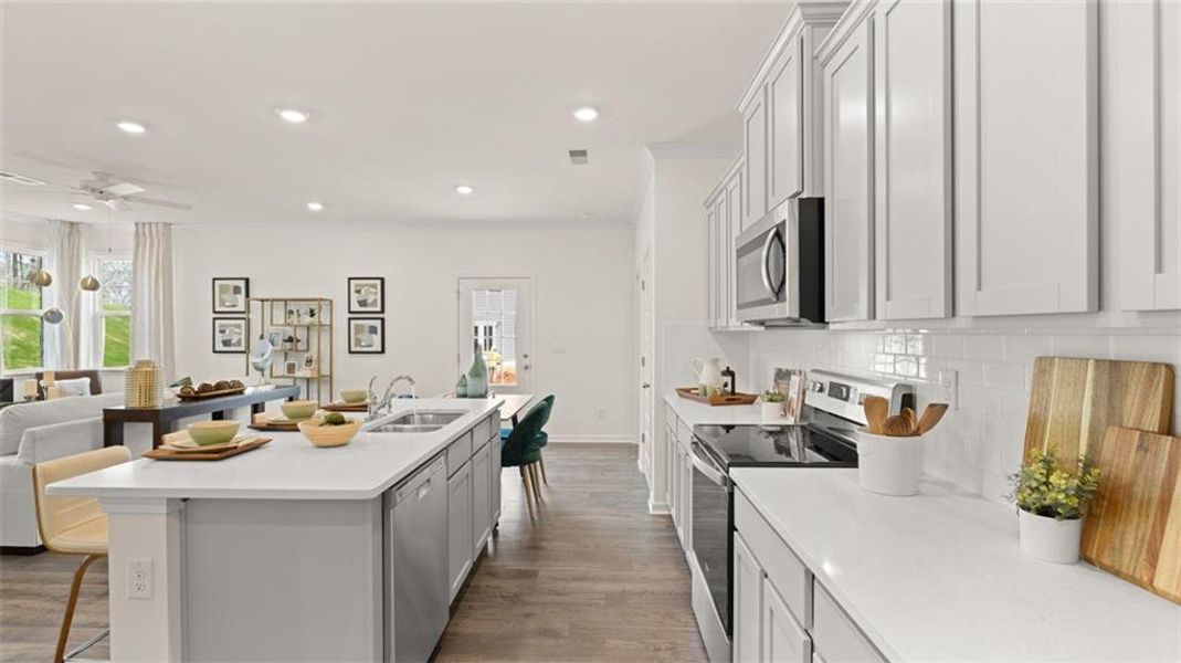 Furnished interior view inside a new home in Independence Villas and Townhomes, Loganville (Image 13). Furnished interior view inside a new home in Independence Villas and Townhomes, Loganville (Image 13).