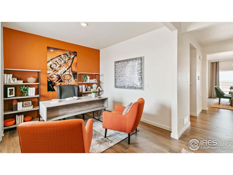Furnished interior view inside a new home in Westgate, Greeley (Image 6). Furnished interior view inside a new home in Westgate, Greeley (Image 6).