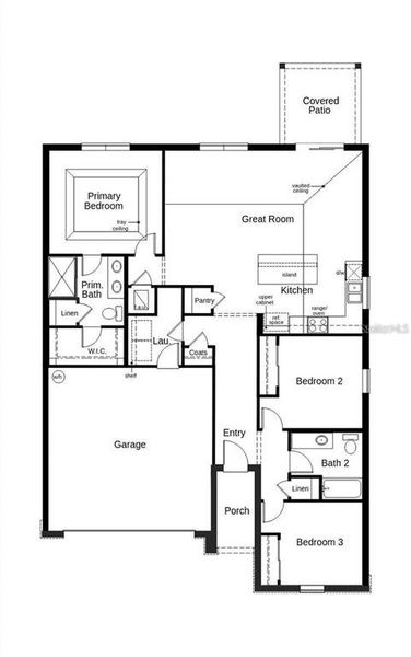 2D floor plan layout of this home in Lake Lucerne, Winter Haven, FL (Image 5).