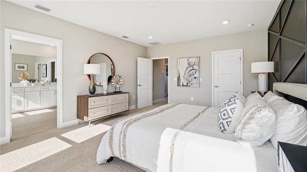 Furnished interior view inside a new home in Buchanan Trails, Newberry (Image 24).