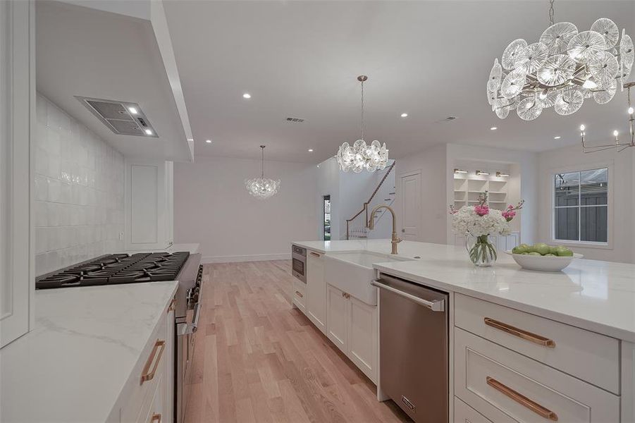 Furnished interior view inside a new home in , Dallas (Image 9).
