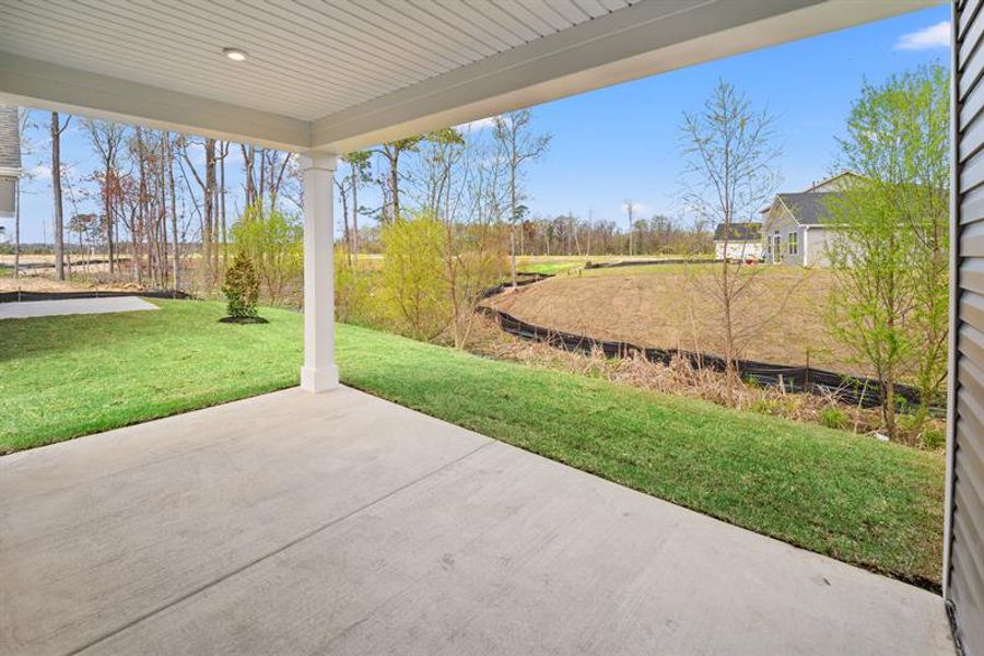 Exterior details and patio area of a home in Meadows Edge, Conway (Image 2).