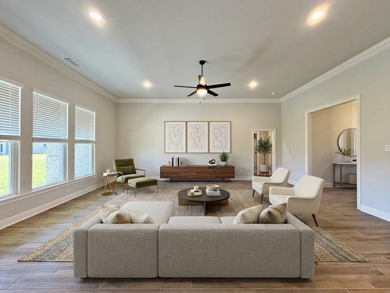 Furnished interior view inside a new home in Natureview, Freeport (Image 5).