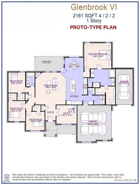 Glenbrook VI Floor Plan - Representative