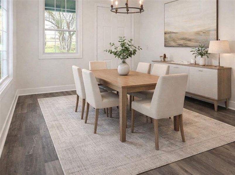 Furnished interior view inside a new home in , West Point (Image 8).
