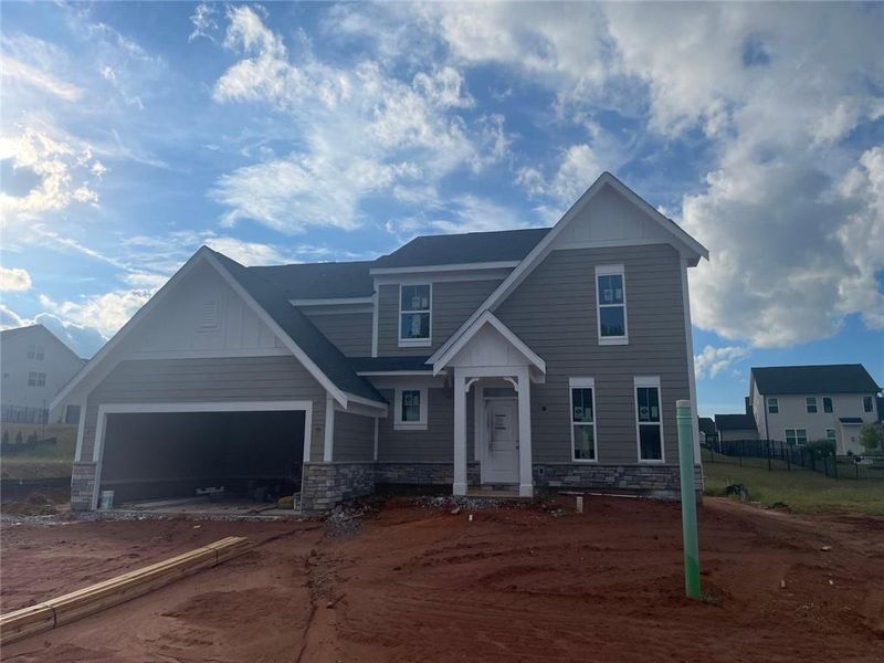 In-progress construction of a new home in Twin Lakes, Hoschton, GA (Image 6). In-progress construction of a new home in Twin Lakes, Hoschton, GA (Image 6).