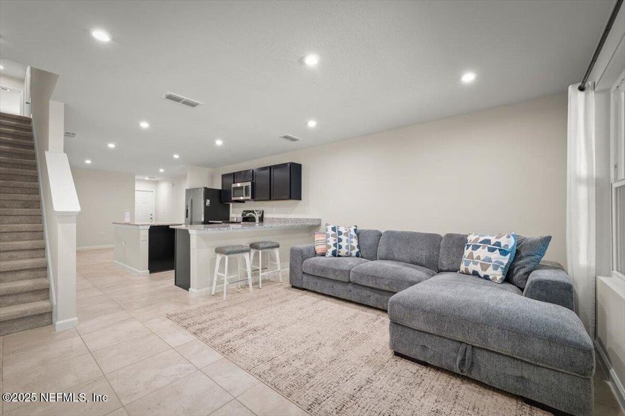 Furnished interior view inside a new home in , Jacksonville (Image 9). Furnished interior view inside a new home in , Jacksonville (Image 9).