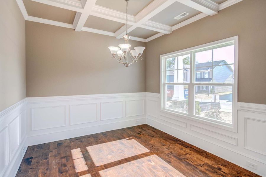 Representative unfurnished interior of a home built from the Drayton by Caviness & Cates Communities in Bartlett Manor, Youngsville (Image 136).