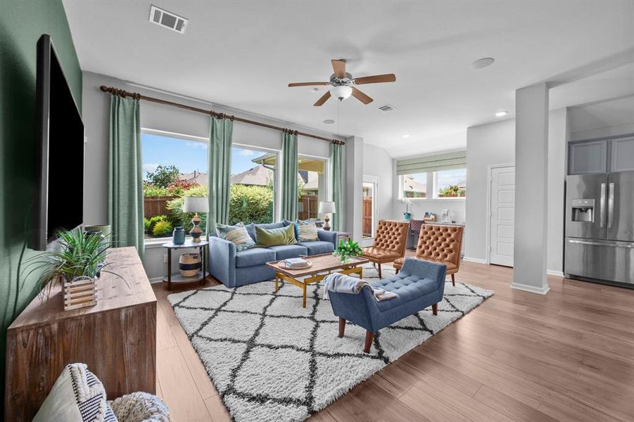 Furnished interior view inside a new home in Tavolo Park Cottages, Fort Worth (Image 13).