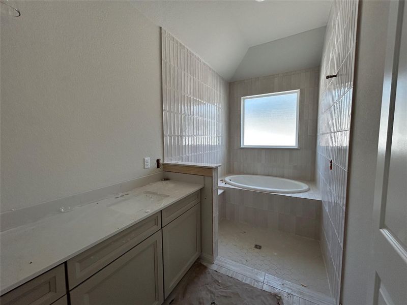 In-progress construction of a new home in Provence 70s, Austin, TX (Image 8).