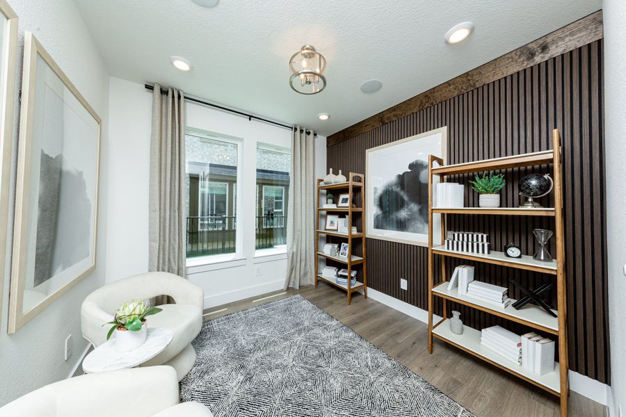 Representative furnished interior of a home built from the Sheffield by Beazer Homes in Bridgeland, Cypress (Image 9). Representative furnished interior of a home built from the Sheffield by Beazer Homes in Bridgeland, Cypress (Image 9).