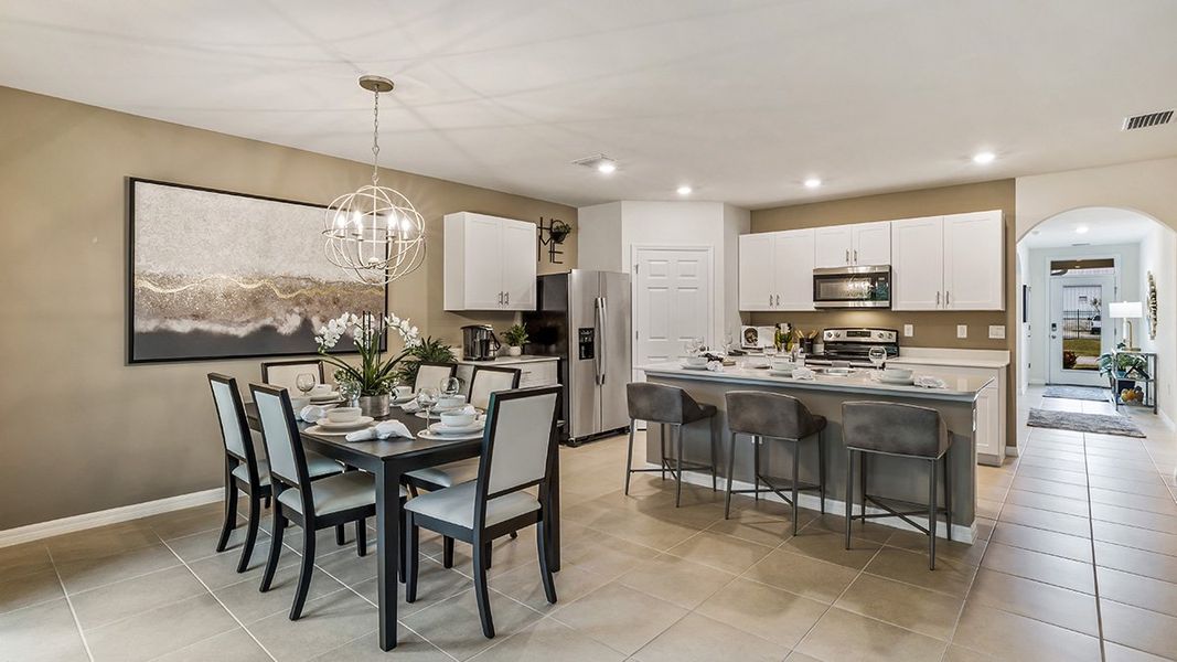 Representative furnished interior of a home built from the Cali by D.R. Horton in North Port - Express Series, North Port (Image 7).