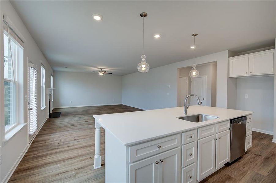 Furnished interior view inside a new home in Burchwood, Stockbridge (Image 10).