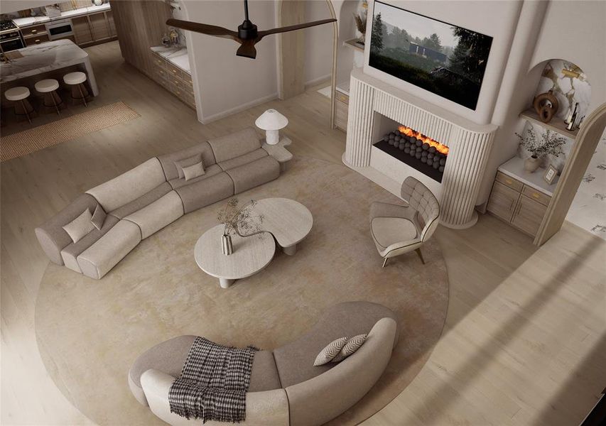 Furnished interior view inside a new home in , Dallas (Image 7). Furnished interior view inside a new home in , Dallas (Image 7).