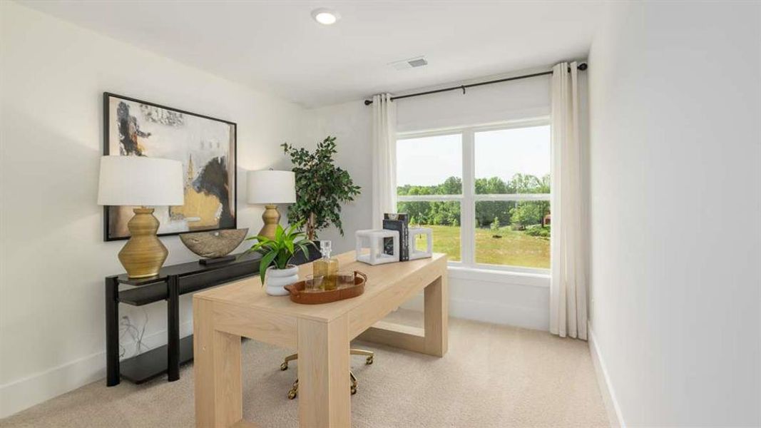 Furnished interior view inside a new home in Overlook at Peachtree Corners, Peachtree Corners (Image 34).