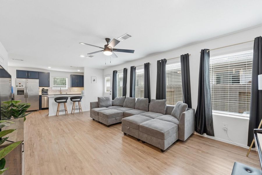 Furnished interior view inside a new home in Pinewood at Grand Texas, New Caney (Image 5).