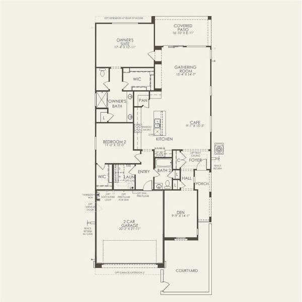 2D floor plan layout for the Expedition by Pulte Homes in Regent Hills - Meadow Series, Buckeye, AZ (Image 3).