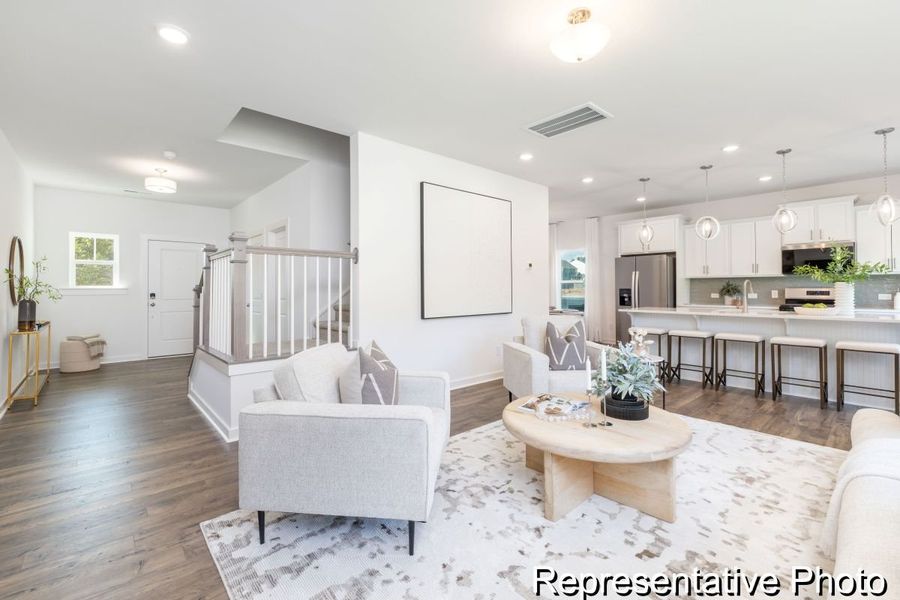 Furnished interior view inside a new home in Copper Ridge at Flowers Plantation, Clayton (Image 10).