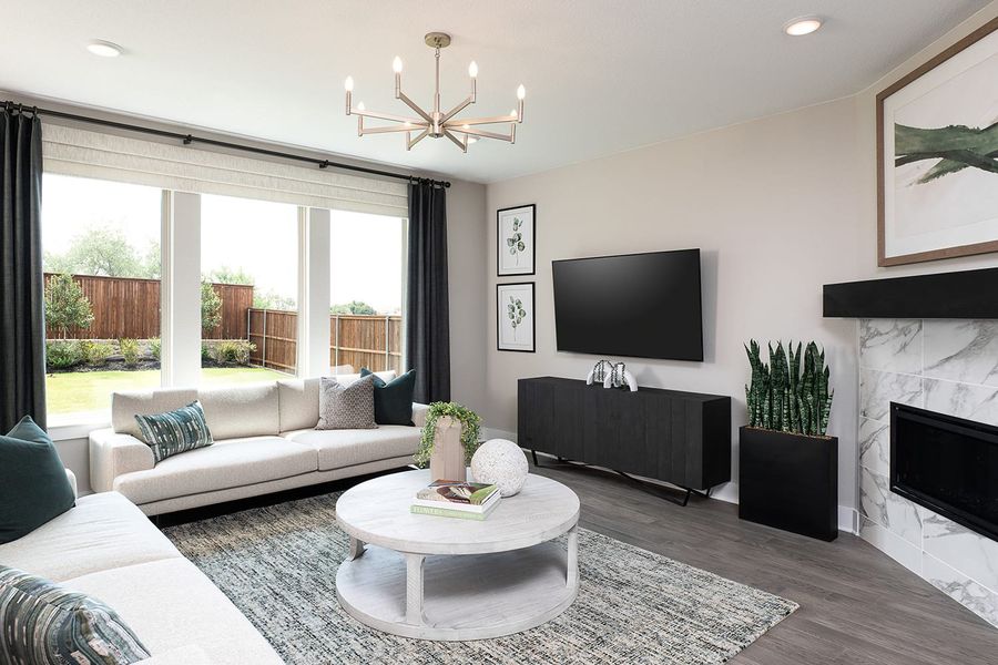 Representative furnished interior of a home built from the Ivy by Tri Pointe Homes in Bridgewater, Midlothian (Image 4).