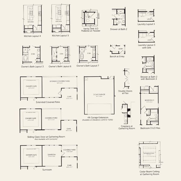 2D floor plan layout for the Prestige by Del Webb in Del Webb Austin at Lost Pines, Bastrop, TX (Image 4). 2D floor plan layout for the Prestige by Del Webb in Del Webb Austin at Lost Pines, Bastrop, TX (Image 4).