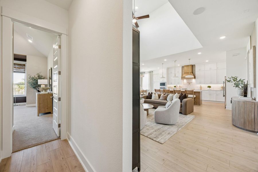 Furnished interior view inside a new home in Ryehill, Sugar Land (Image 38).