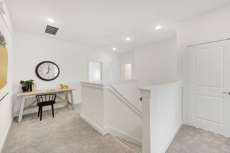 Furnished interior view inside a new home in Woodbridge Townhomes, Wylie (Image 16).