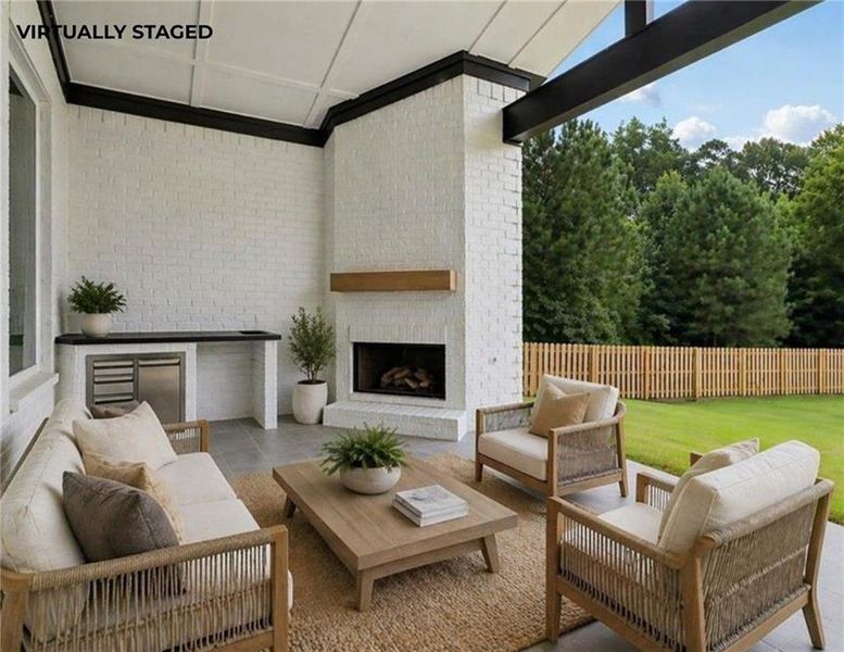 Exterior details and patio area of a home in , Dacula (Image 32).