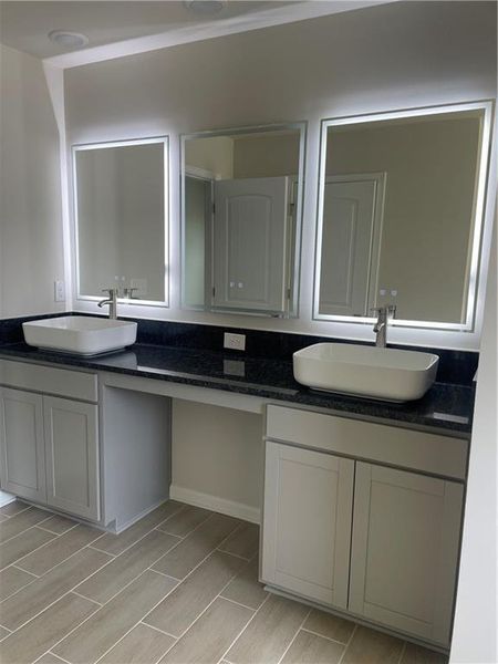 Furnished interior view inside a new home in Crossvine Village, LaGrange (Image 2).