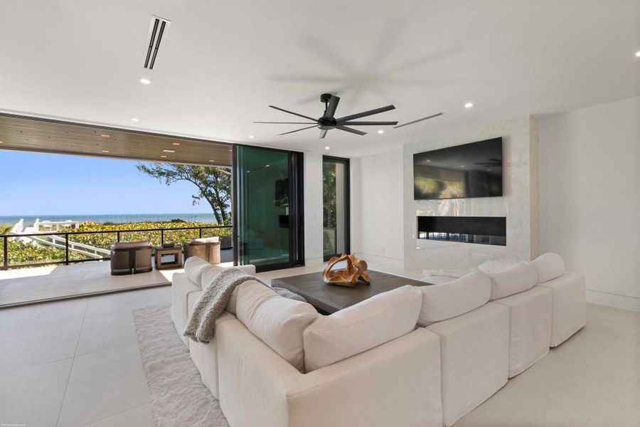 Furnished interior view inside a new home in , Jupiter Island (Image 5).